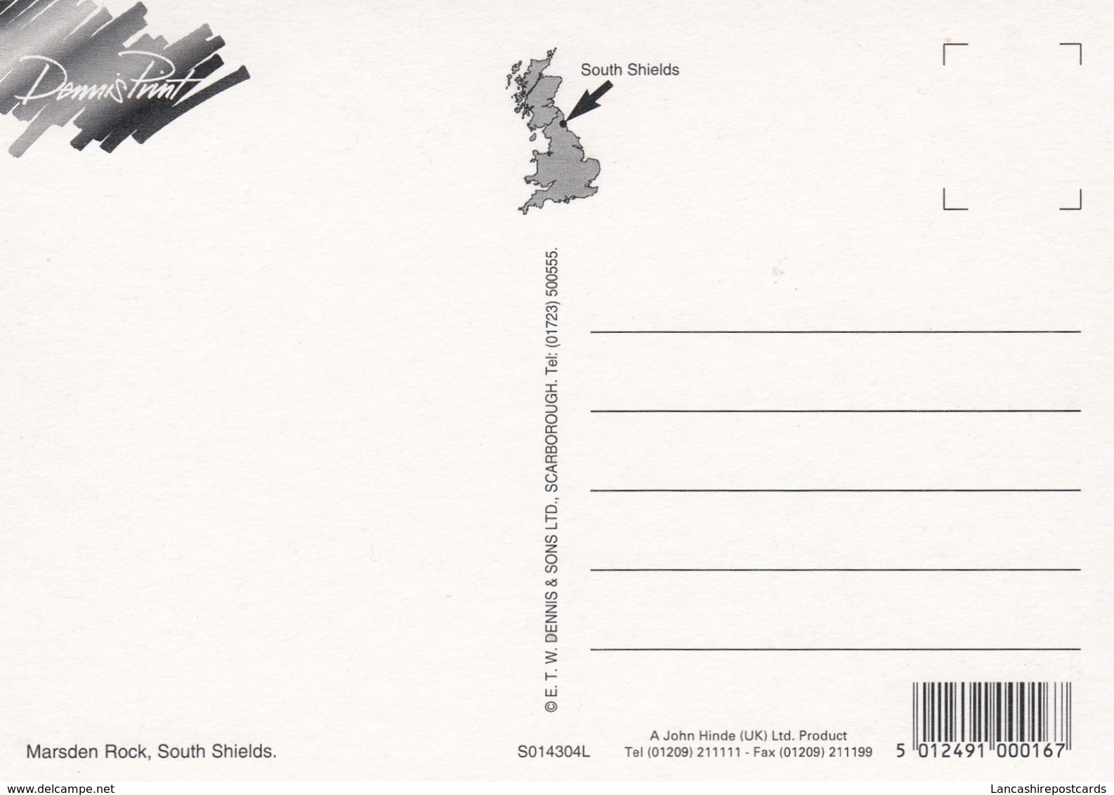 Postcard Marsden Rock South Shields Co Durham Tyne & Wear [ Sea Stack / Geology Interest ] My Ref  B23735 - Other & Unclassified
