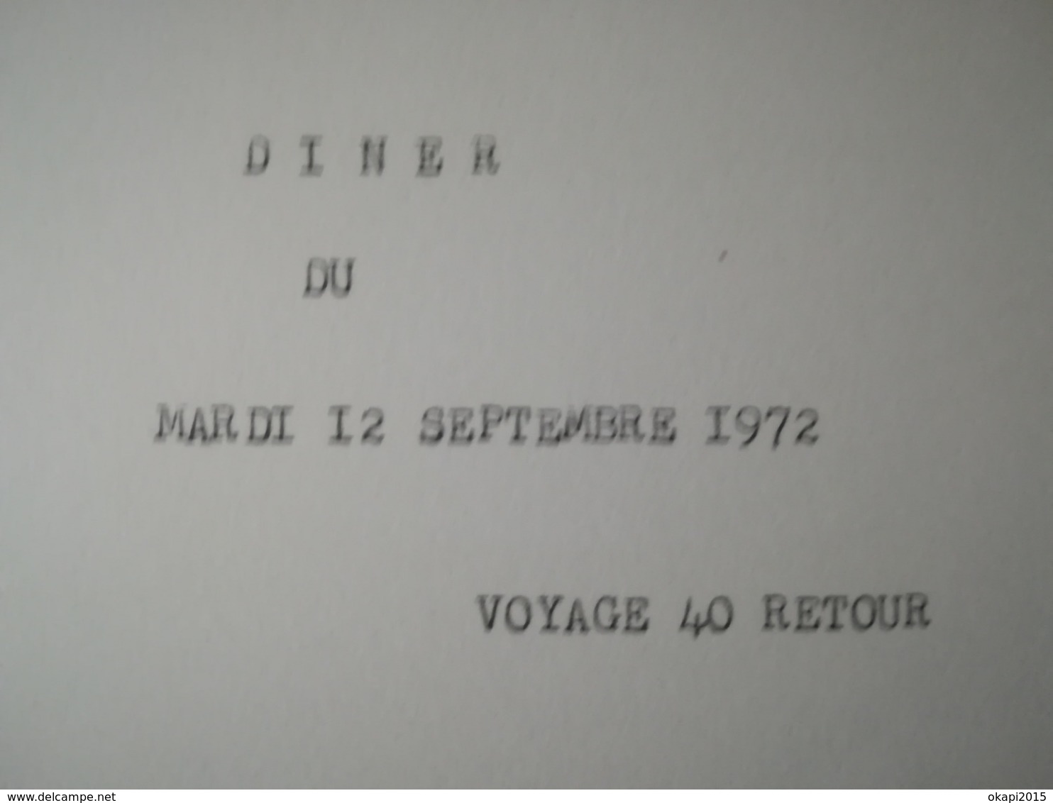 LE KANANGA DERNIER NAVIRE  COMPAGNIE MARITIME DU ZAÏRE  EX  - CONGO BELGE COLONIE BELGIQUE VIEUX MENU + 4 AUTRES PAPIERS