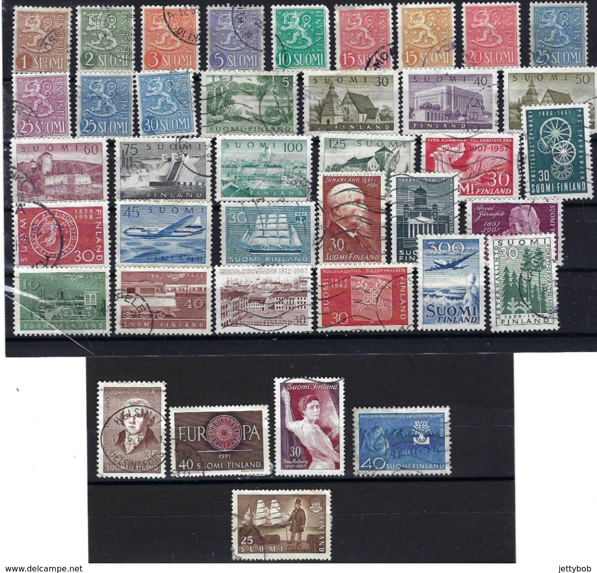 FINLAND 1955-1962 Collection Of 39 Stamps Used - Collections