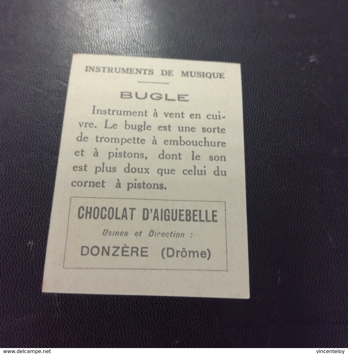 Chromo - Chocolats D Aiguebelle   Bugle    en L Etat Sur Les Photos - Aiguebelle