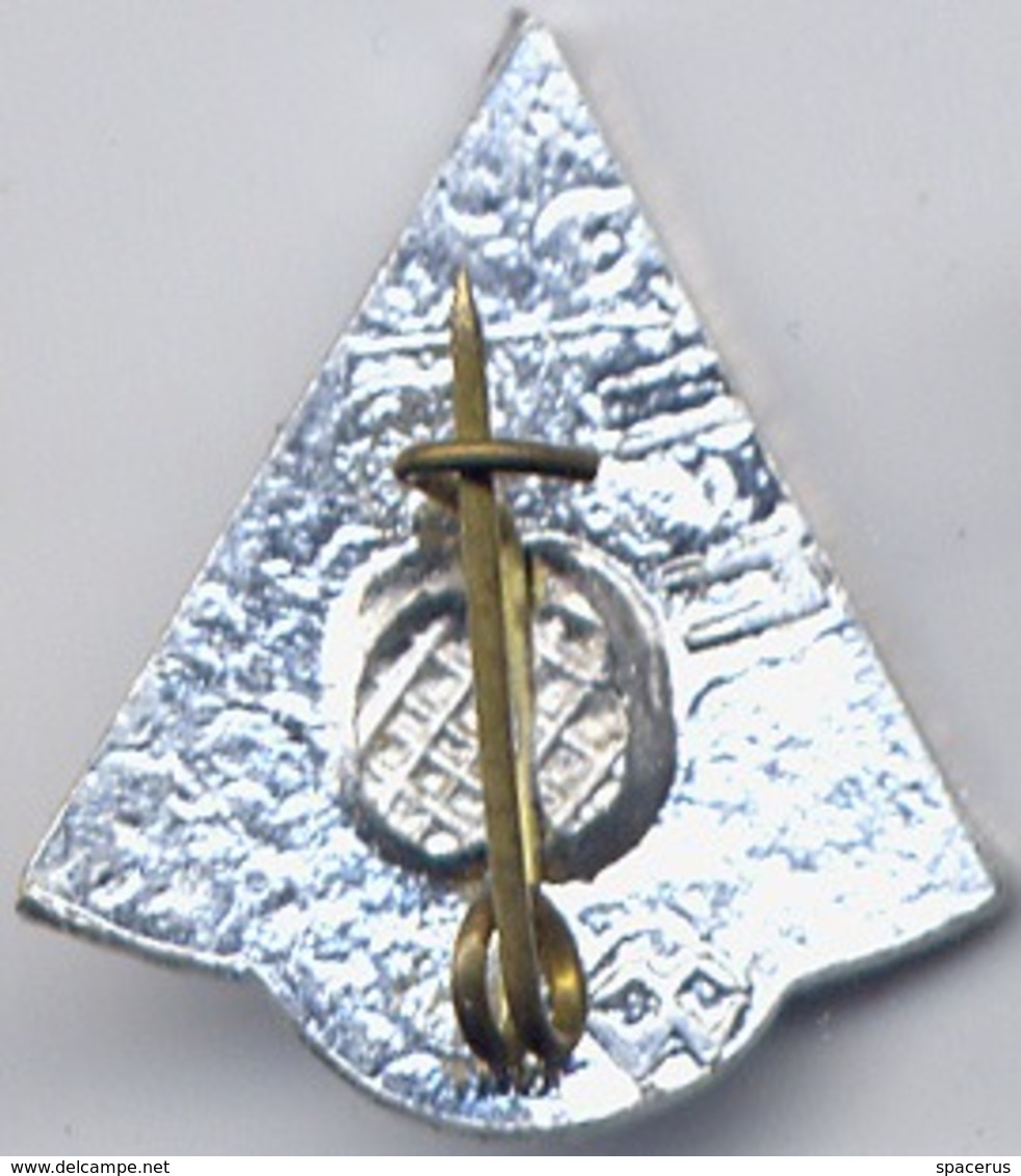 585 Space Soviet Russian Pin. Interplanetary Station Luna-3. 1st Photografs Of Moon Back Side 4.X.1959 - Espace