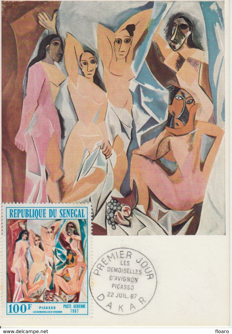 Carte-Maximum SENEGAL N°Yvert PA 61 / Picasso / Les Demoiselles D'Avignon - Sénégal (1960-...)