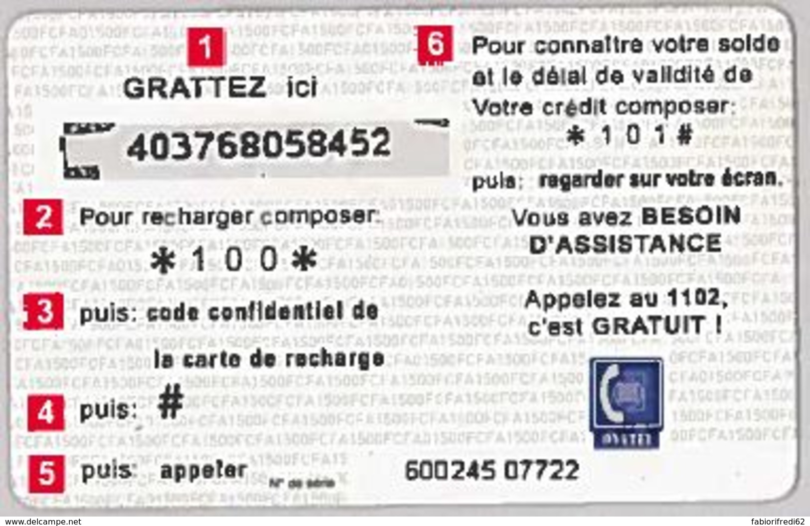 PREPAID PHONE CARD-BURKINA FASO (E46.4.8 - Burkina Faso