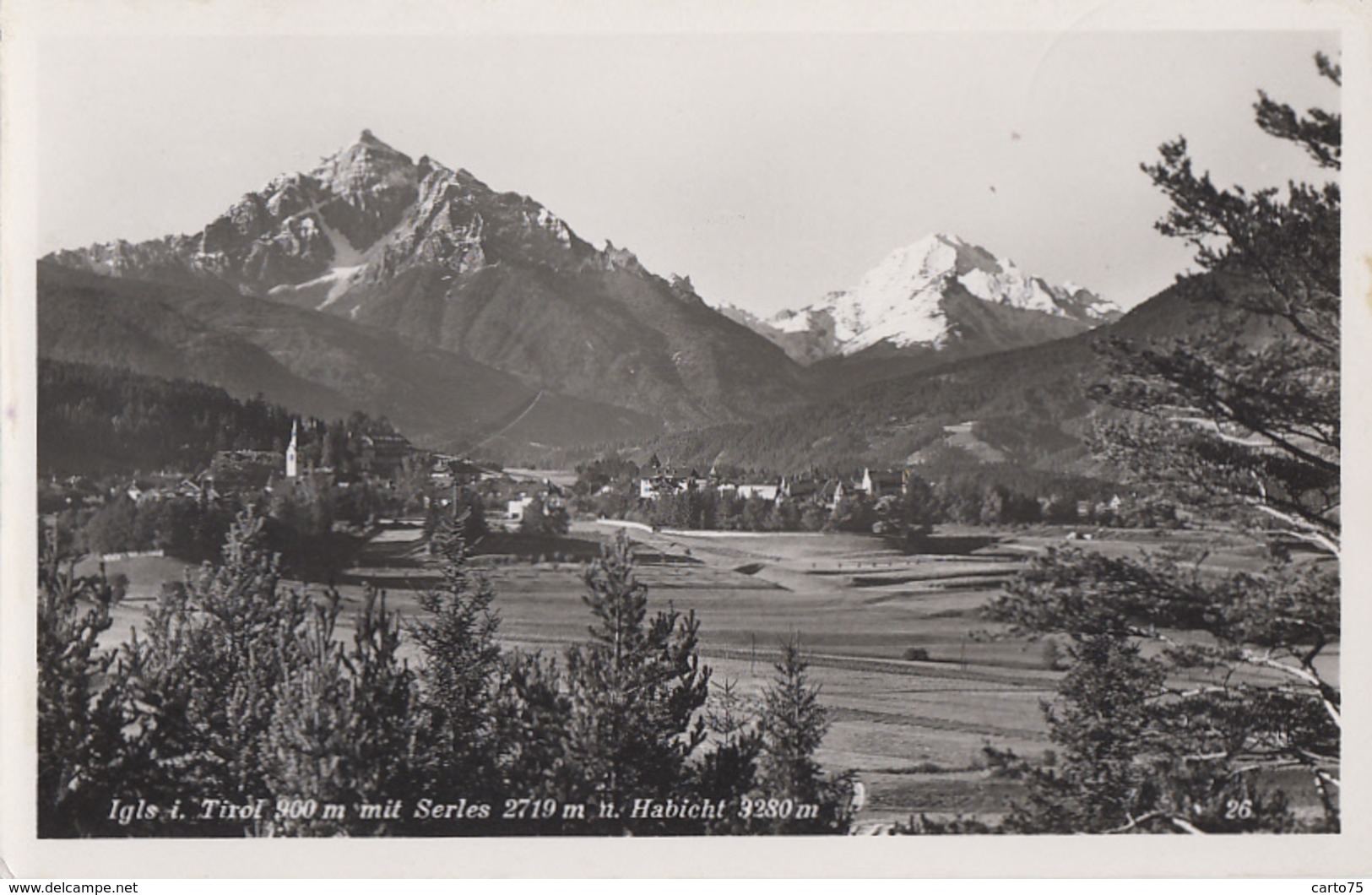 Autriche - Igls Im Tirol Mit Serles - 1955 - Igls