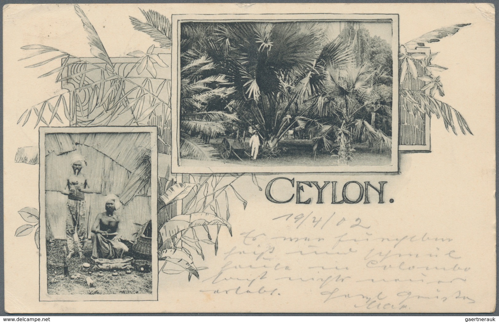 Ceylon / Sri Lanka: 1898-1904 Three Postcards: 1) Postal Stationery Card 2c., Uprated 3c., Used From - Sri Lanka (Ceylon) (1948-...)