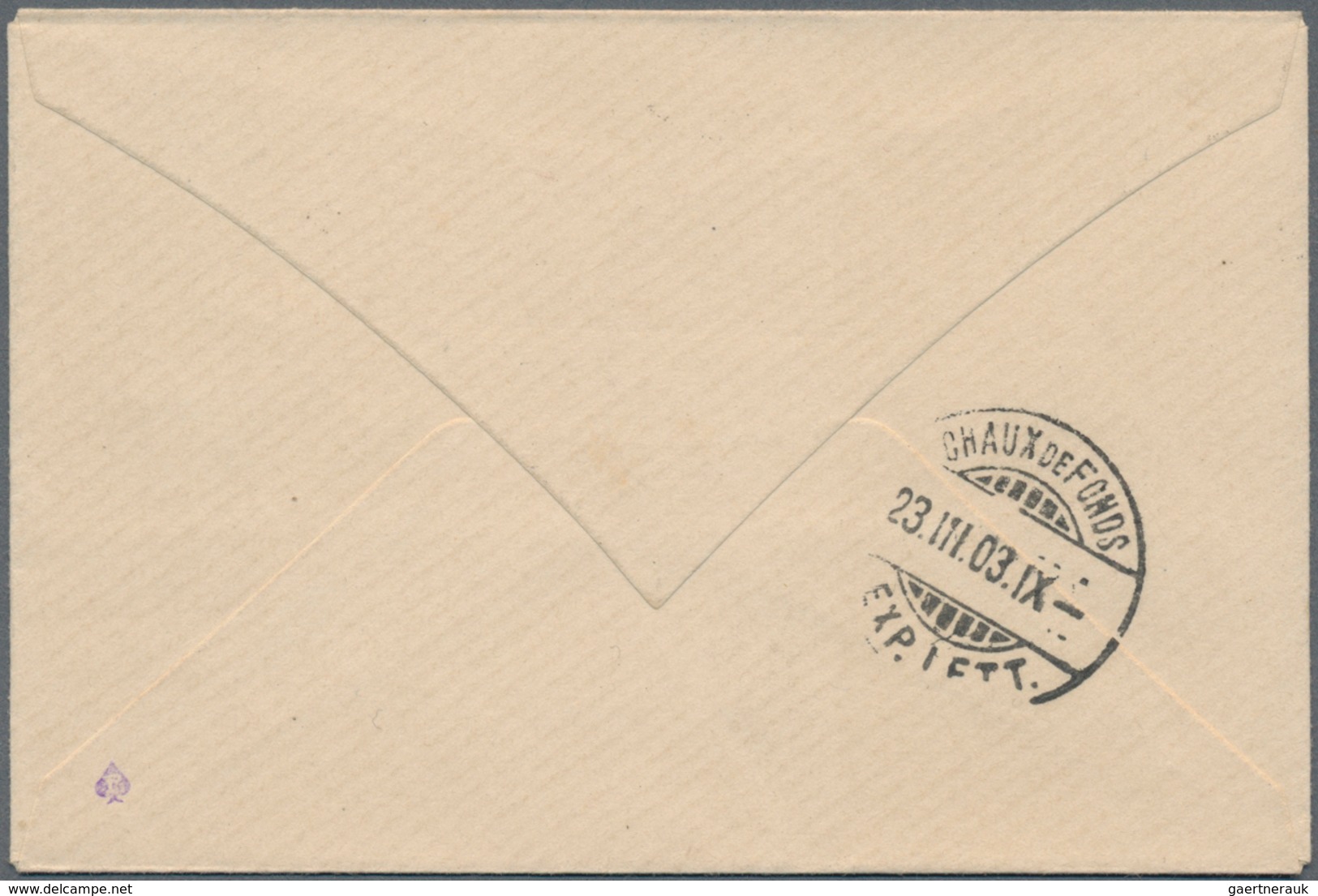 Französisch-Indochina: 1903, Stationery Envelope 5 C Green/red Used As Imprime Sent From "HAIPHONS 2 - Lettres & Documents