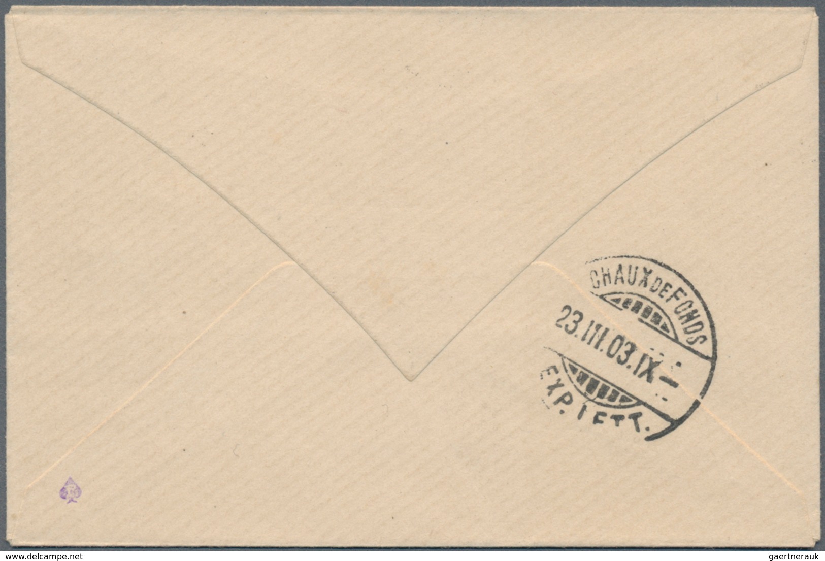 Französisch-Indochina: 1903, Stationery Envelope 5 C Green/red Used As Imprime Sent From "HAIPHONS 2 - Brieven En Documenten