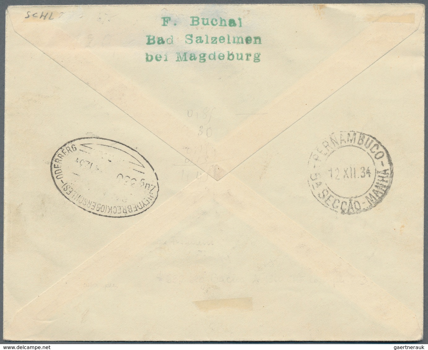 Französisch-Indochina: 1934, INDOCHINA/WEIHNACHTSFAHRT Von Saigon 22.11.34 - Reco M. 5 Verschiedenen - Briefe U. Dokumente