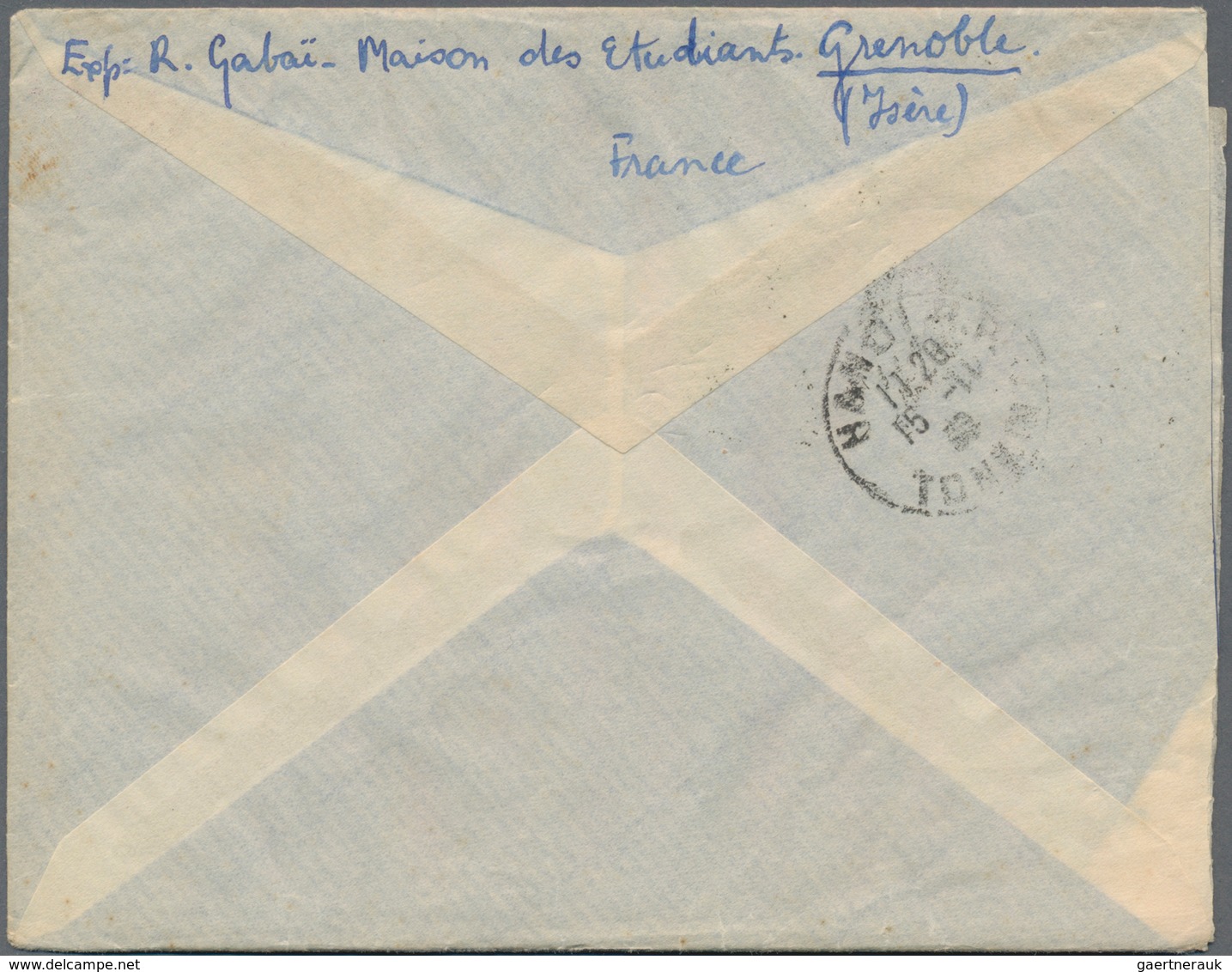 Französisch-Indochina: 1939/1940, INCOMING WARTIME MAIL: France, group of 4 airmail covers with diff