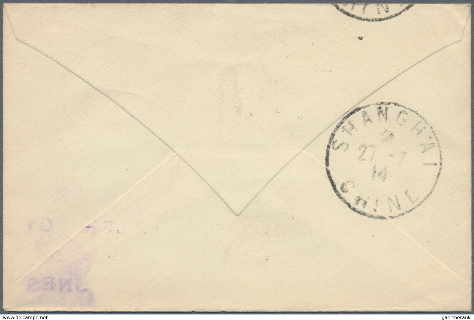 Französisch-Indochina - Postämter In Südchina: Canton, 1906, Indochina Envelope 5 C. Uprated 1 C., 4 - Andere & Zonder Classificatie