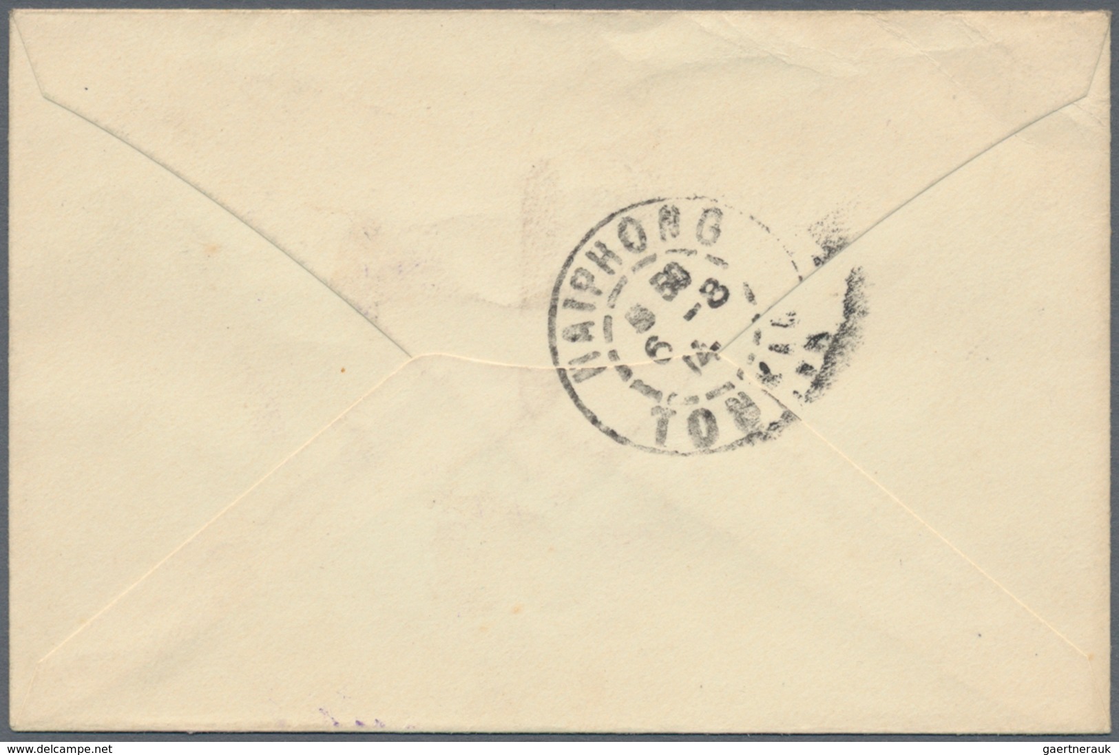 Französisch-Indochina - Postämter In Südchina: Yunnan-Fou, 1906, Indochina Envelope 5 C. Uprated 1 C - Other & Unclassified