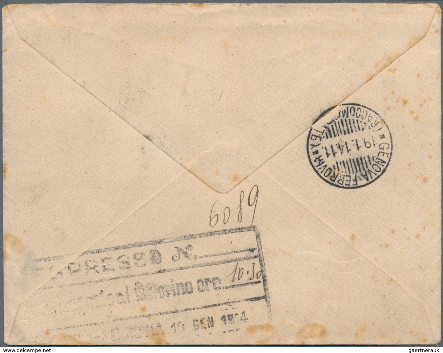 Holyland: 1914, Registered Express Cover Bearing Six Values Mixed Franking Jerusalem Issue And Levan - Palästina