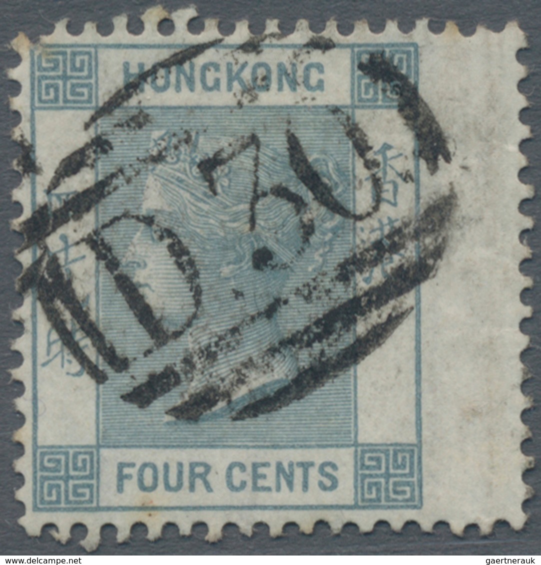 Hongkong - Treaty Ports: Hiogo: 1863, 4 C. Grey, A Right Jumbo Margin Copy Canc. Full Strike "D30" O - Andere & Zonder Classificatie