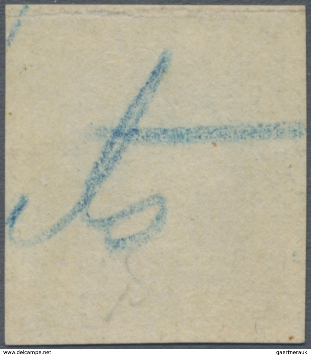 Indien: 1854 Lithographed ½a. Pale Blue, Die I, Unused Without Gum As Issued, With Even Wide Margins - Other & Unclassified