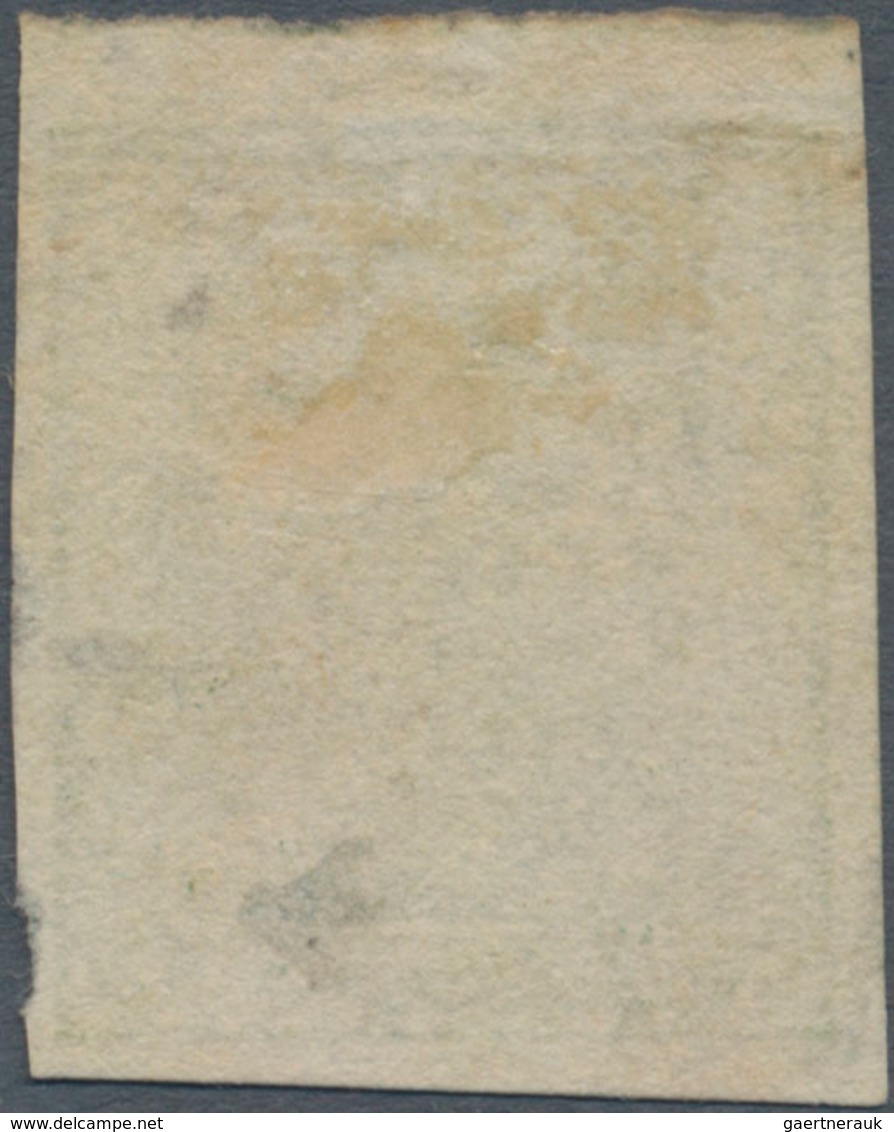 Indien: 1854 Typo 2a. Green, Unused Without Gum, With Wide Margins Showing ALMOST COMPLETE OUTER FRA - Other & Unclassified