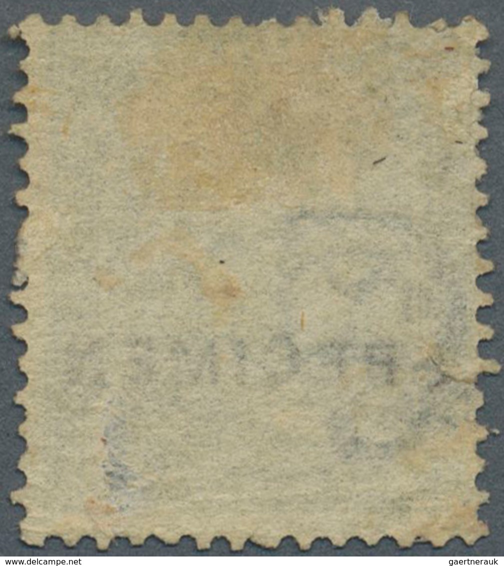 Indien: 1866 QV 6a8p. Slate Optd. "SPECIMEN" In Black, Unused Without Gum, With A Little Thin On Bac - Other & Unclassified