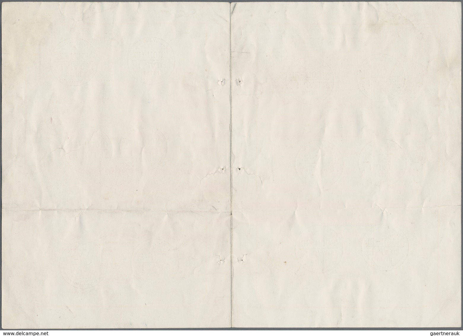 Indien: 1903, "CORONATION DURBAR", Folded Presentation Sheet Bearing 22 Adhesives (19 QV And Three K - Sonstige & Ohne Zuordnung