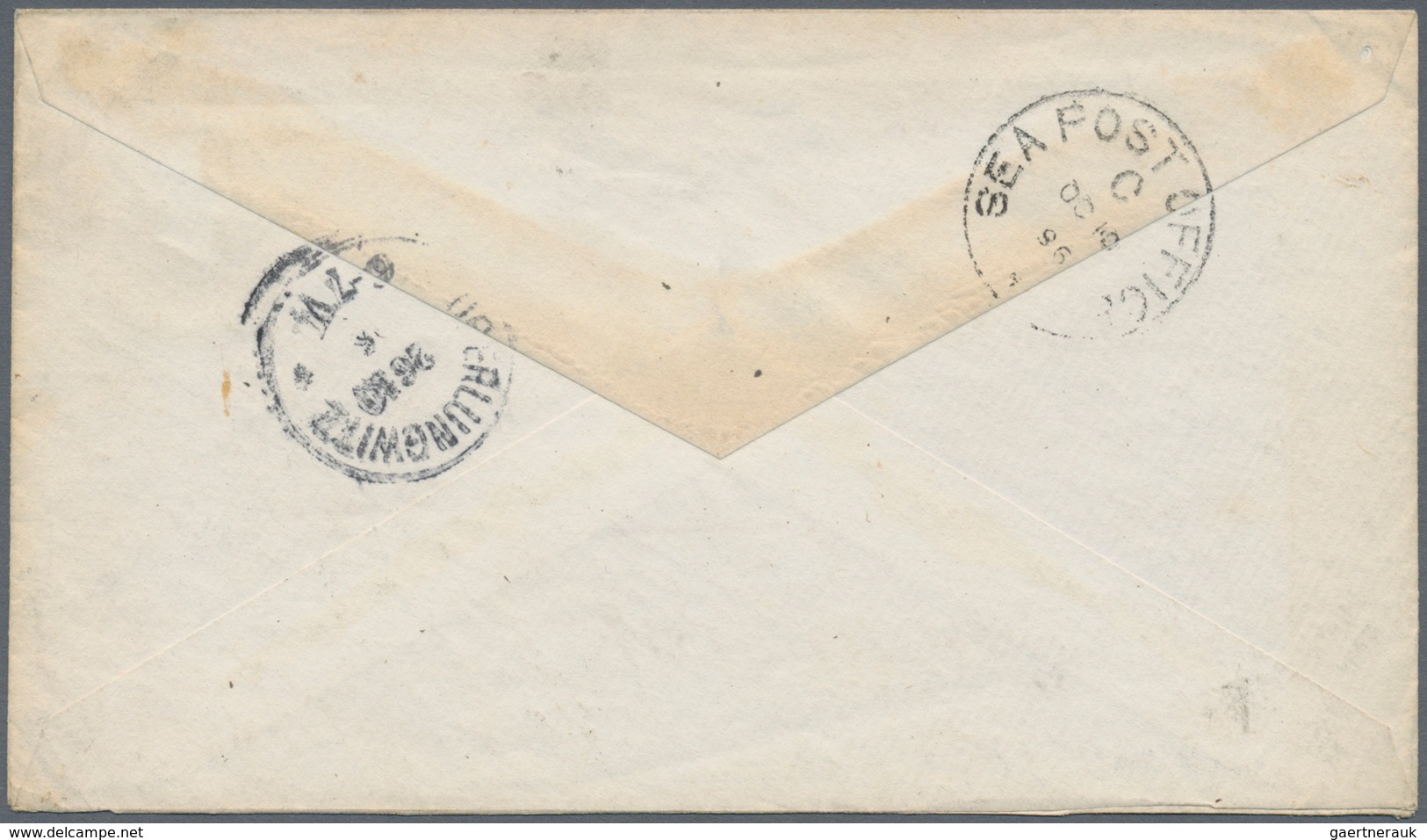 Indien - Used Abroad: Former Danish Possession, 1896 TRANQUEBAR: Indian QV Postal Stationery Envelop - Altri & Non Classificati