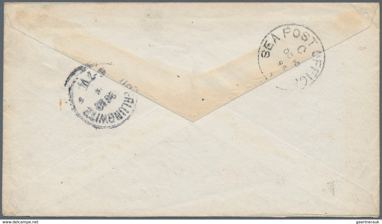 Indien - Used Abroad: Former Danish Possession, 1896 TRANQUEBAR: Indian QV Postal Stationery Envelop - Other & Unclassified
