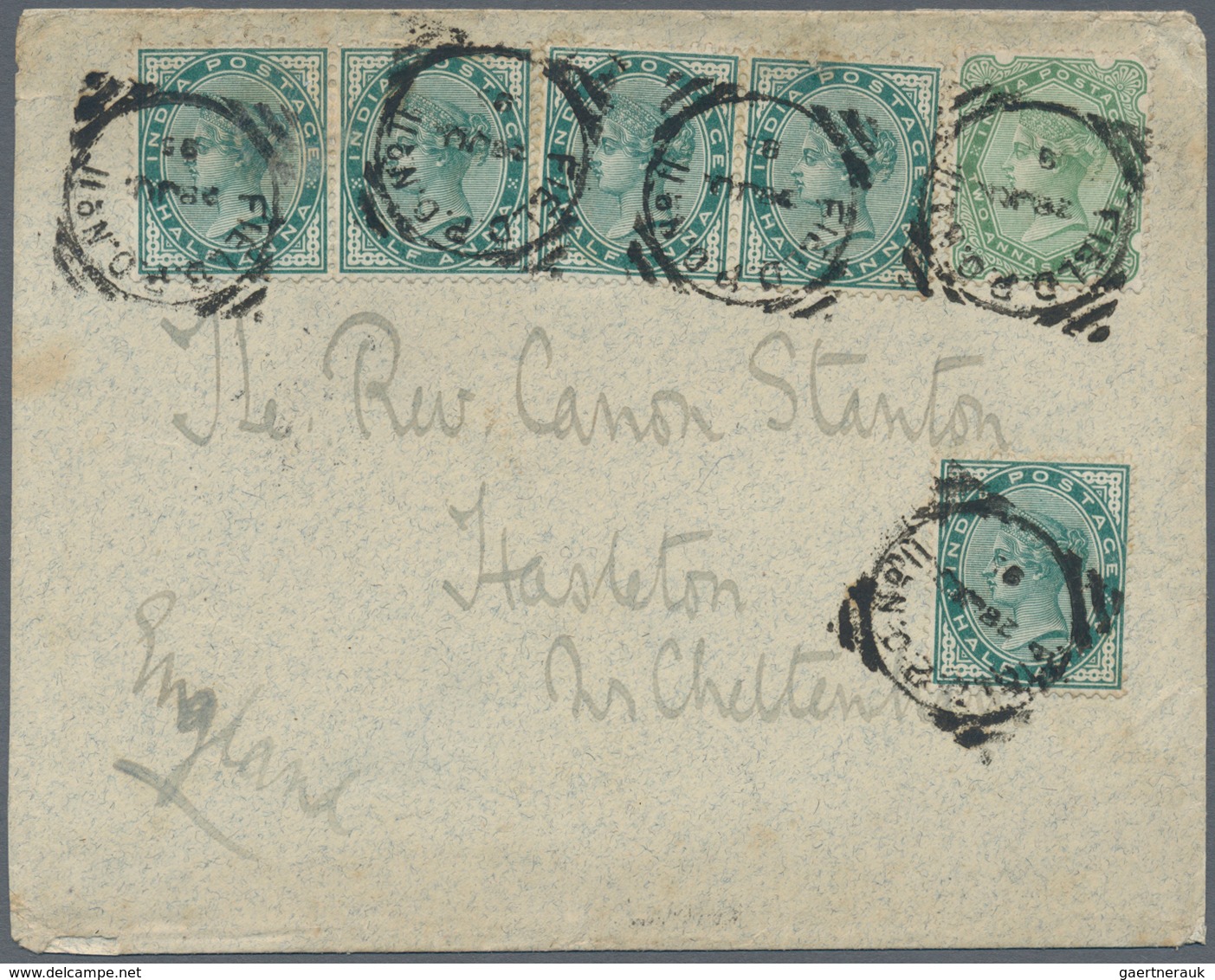 Indien - Feldpost: 1895 Chitral Relief Force: Double-rate Cover From Field Post Office 11 At Chakdar - Military Service Stamp