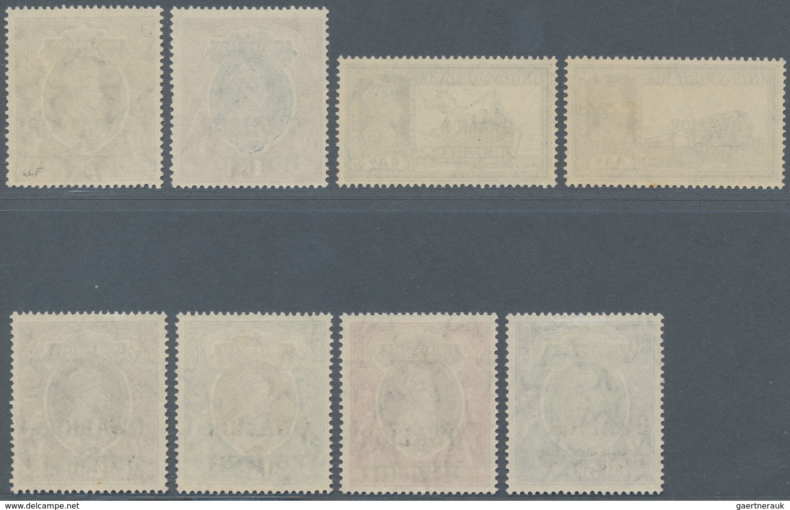 Indien - Konventionalstaaten: GWALIOR 1938-48: KGVI. Complete Set To 25r., Small Values (3p. To 3a.) - Other & Unclassified