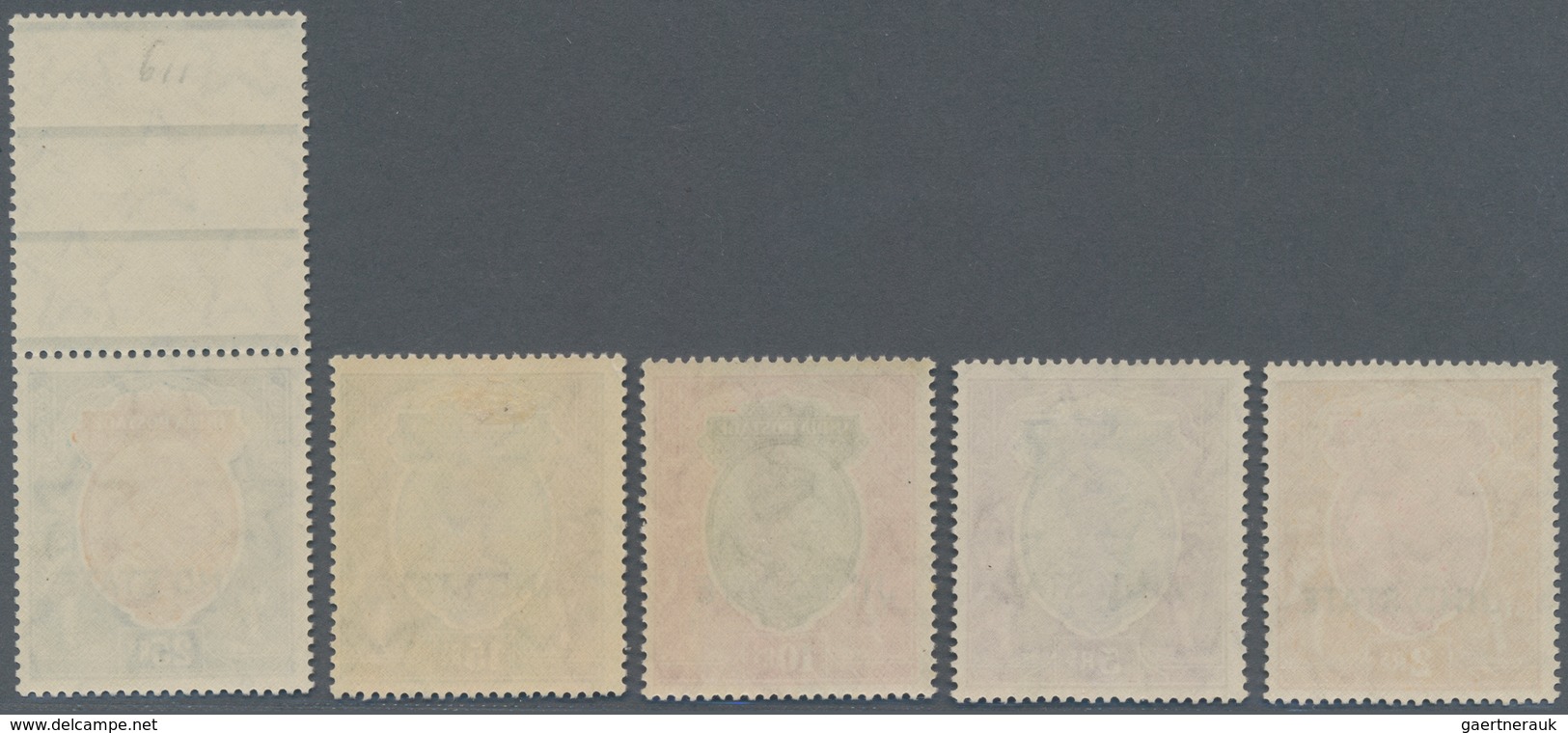 Indien - Konventionalstaaten: JIND 1927-37: KGV. Optd. "JIND STATE", Complete Set Except ½a. And 1a. - Andere & Zonder Classificatie