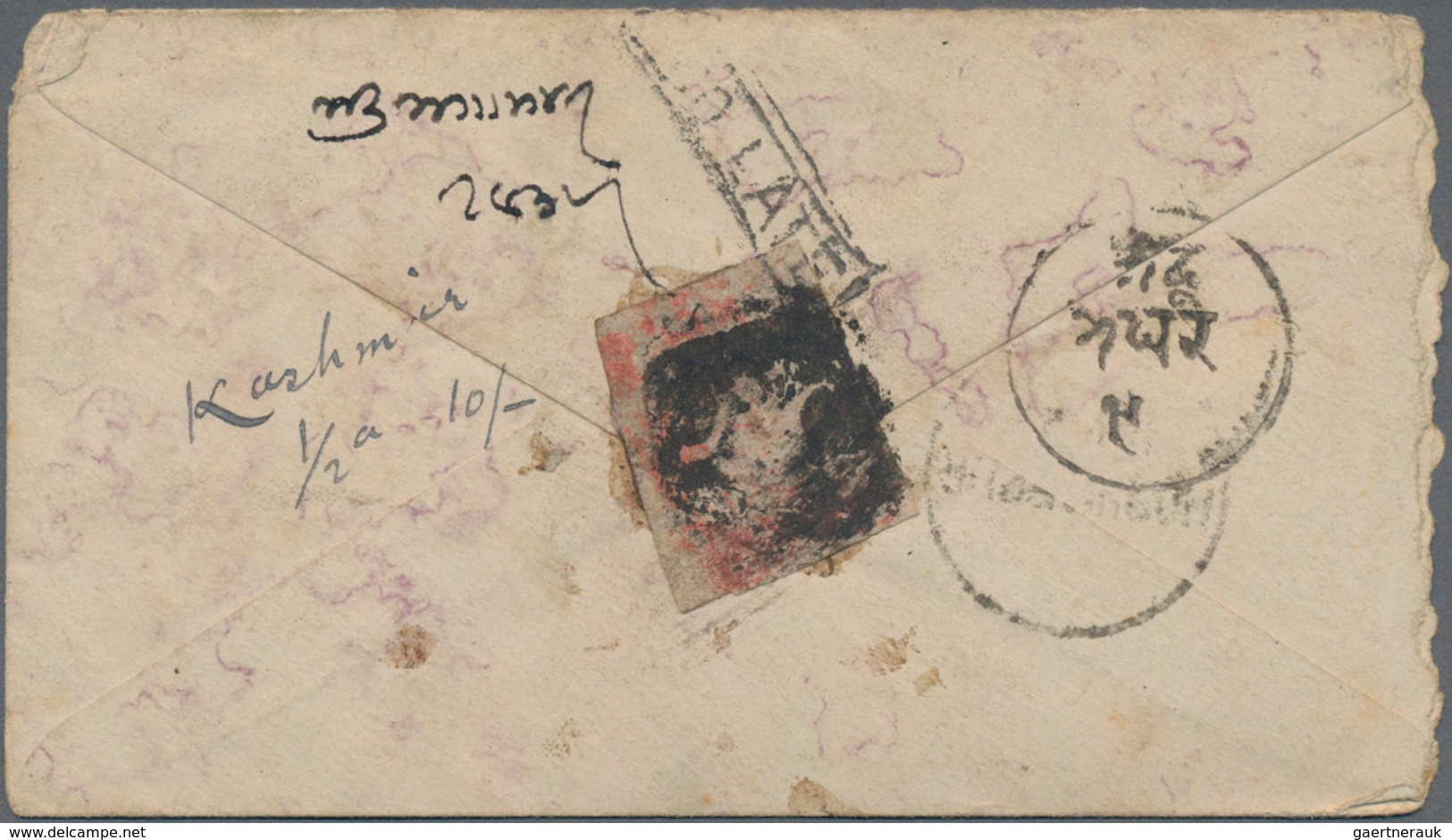 Indien - Feudalstaaten: KASCHMIR: 1877/1890, Three Postal Stationery Covers Of British India From SI - Other & Unclassified