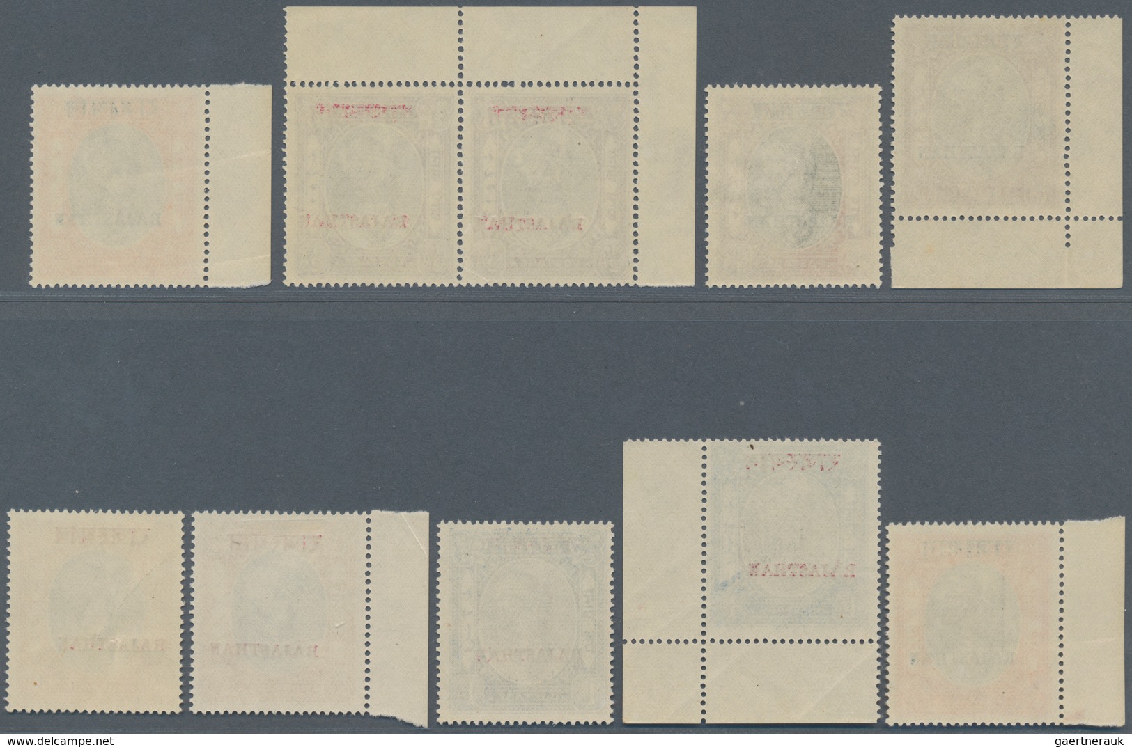 Indien - Feudalstaaten: RAJASTAN 1950: Complete Set Of 11 Overprinted Jaipur Stamps, Two Of Each Up - Other & Unclassified