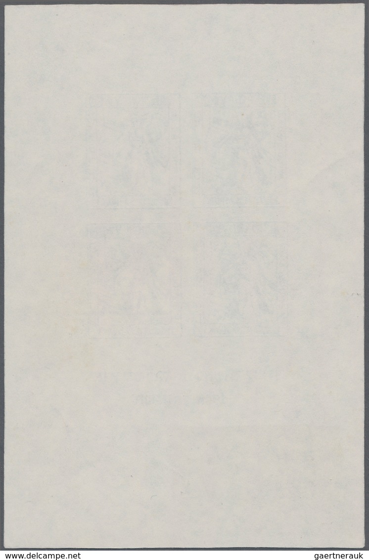 Israel: 1948, 6 May, Interim Issue Rishon-Le-Zion, Essay Print, Souvenir Sheet In Size 9,8:14,8 Cm W - Brieven En Documenten