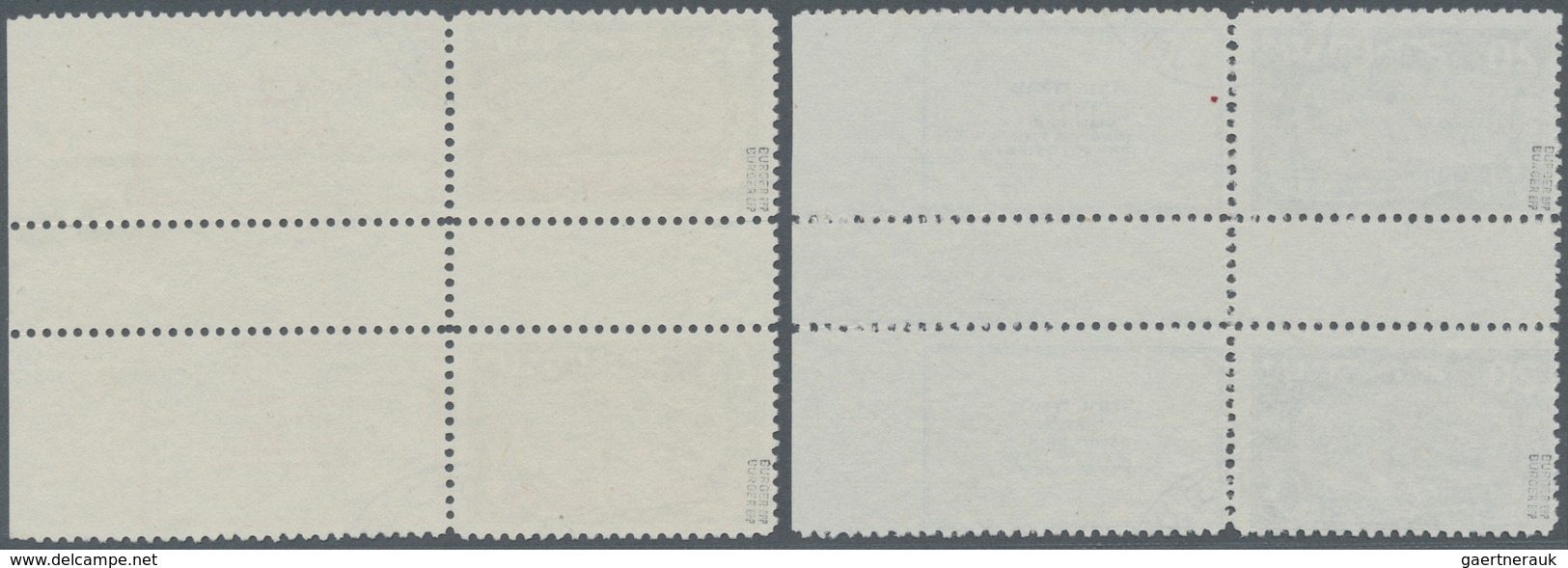 Israel: 1948, First New Year, Vertical Gutter Pairs With Full (no Bars) Tabs, Superb Mint Never Hing - Briefe U. Dokumente