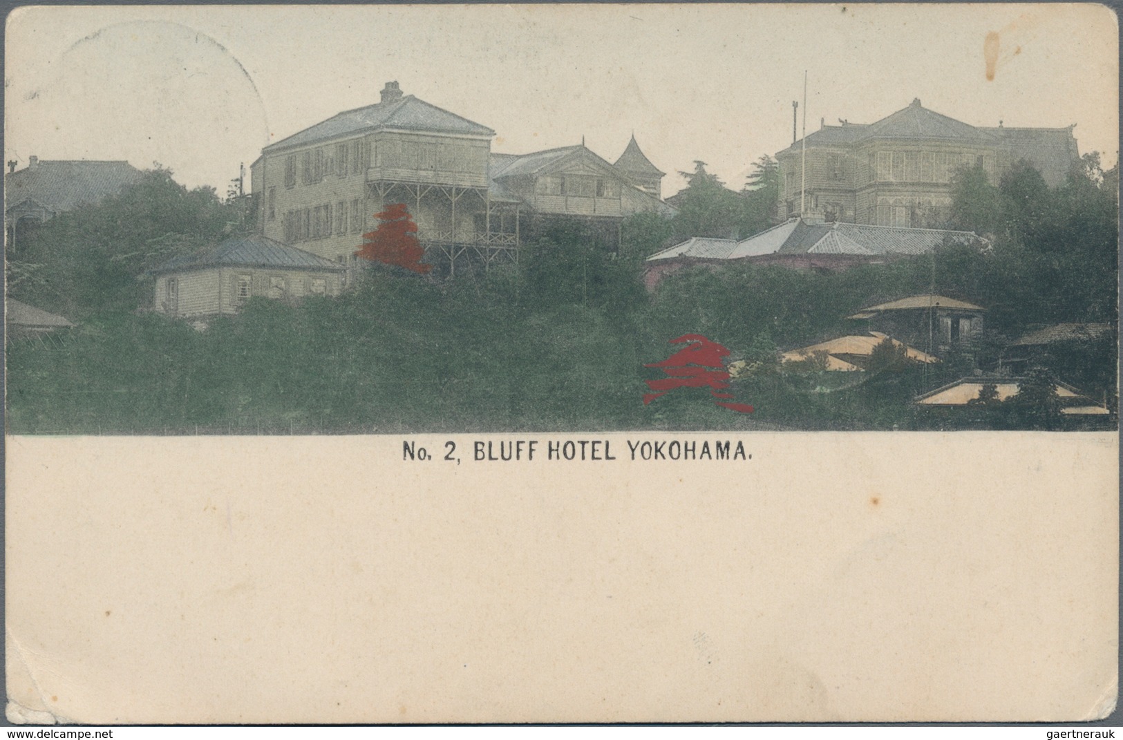 Japan - Besonderheiten: 1898/1908, German Navy Hospital Yokohama: 5 Pf. Green Tied "Imp. German Navy - Sonstige & Ohne Zuordnung