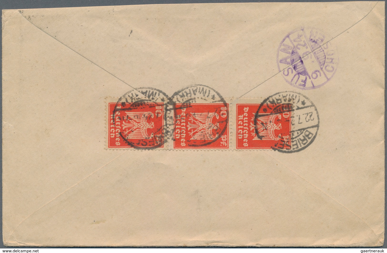 Korea: Incoming Mail, Germany, 1921/25, Four Covers: 1921 To Gensan/Wonsan W. "10.12.25" Arrival; An - Korea (...-1945)