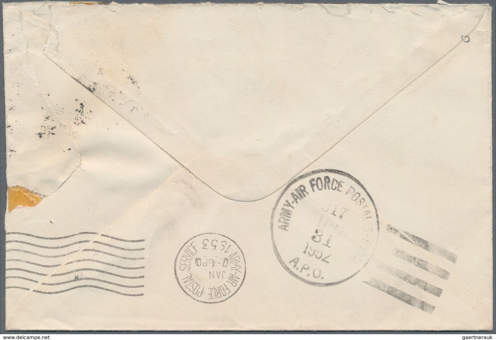 Korea-Süd: 1950/55, Korean War: Three Inbound/outbound Covers To FPO: Nov. 4, 1950 APO 301 (Pusan) T - Korea (Süd-)