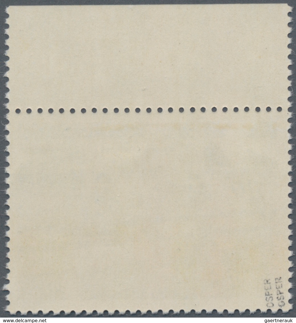 Laos: 1982, Overprints, 80k. "AOPU", Top Marginal Copy Showing Variety "inverted 8 In Overprint", Mi - Laos