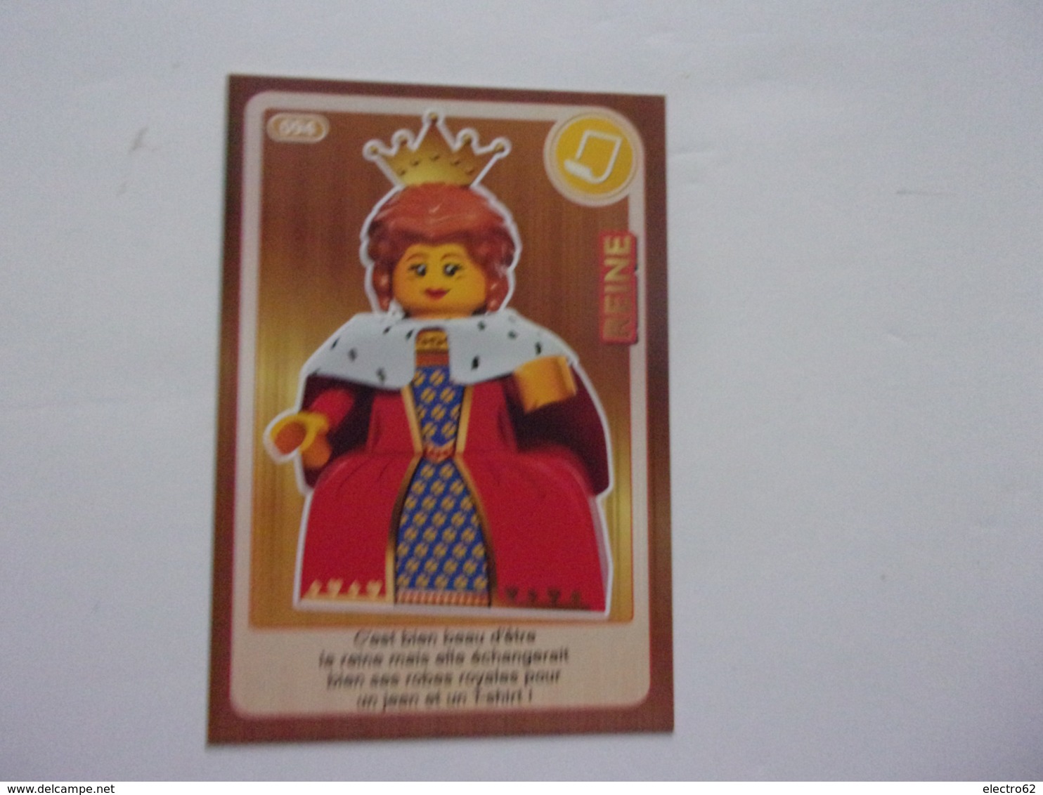 Carte LEGO AUCHAN CREE TON MONDE N°94 Reine Queen Köningin Reina - Autres & Non Classés