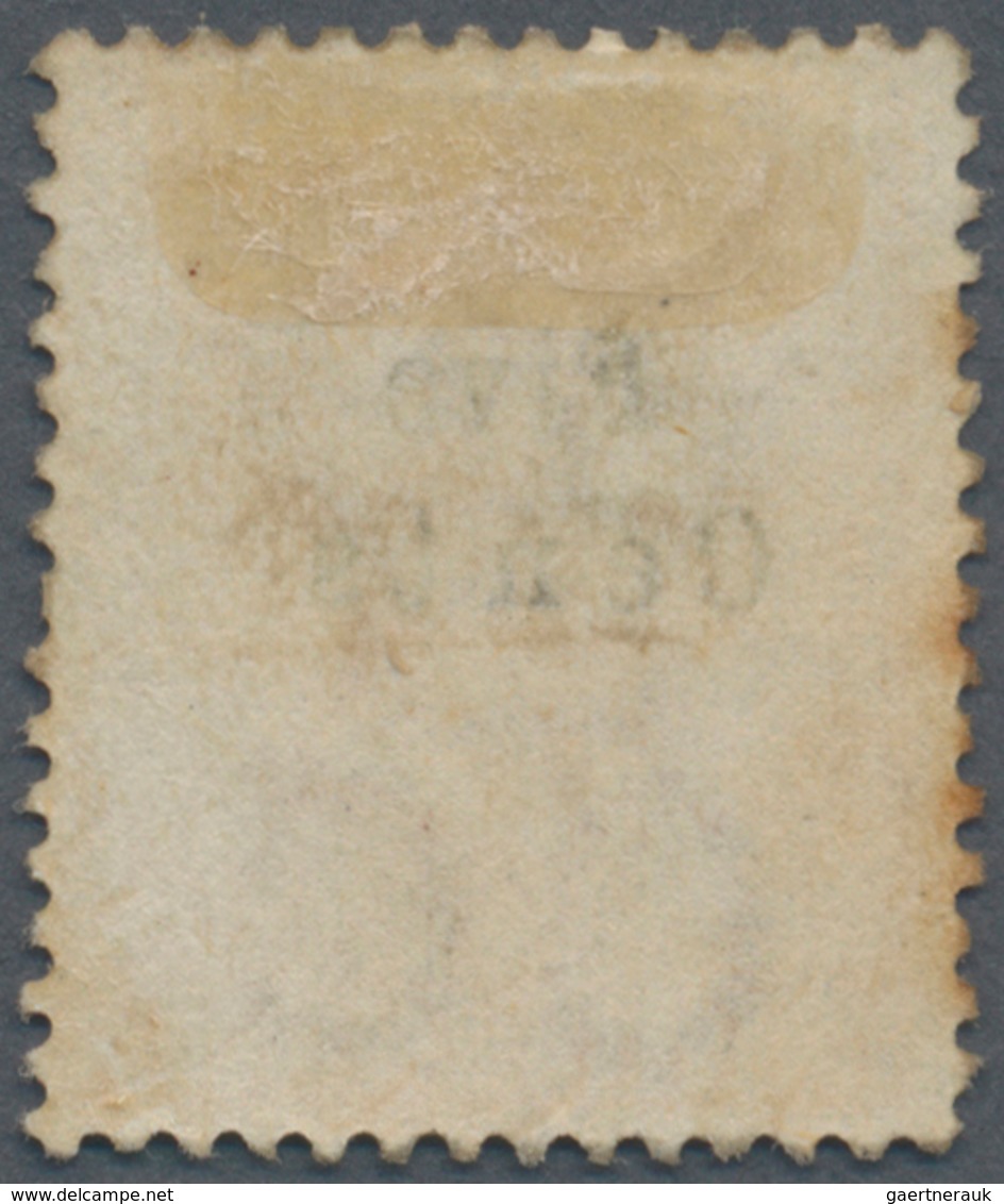 Malaiische Staaten - Straits Settlements: 1879 5c. On 8c. Orange, Variety NO STOP AFTER "Cents", Unu - Straits Settlements