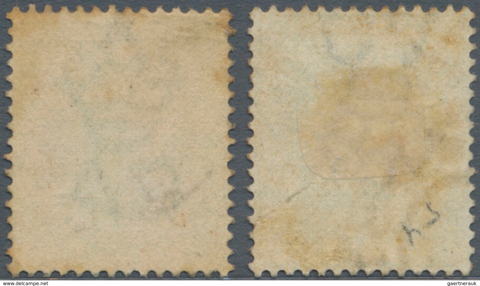 Malaiische Staaten - Straits Settlements: 1883-91 QV 24c. Blue-green, WATERMARK Crown CA INVERTED, U - Straits Settlements