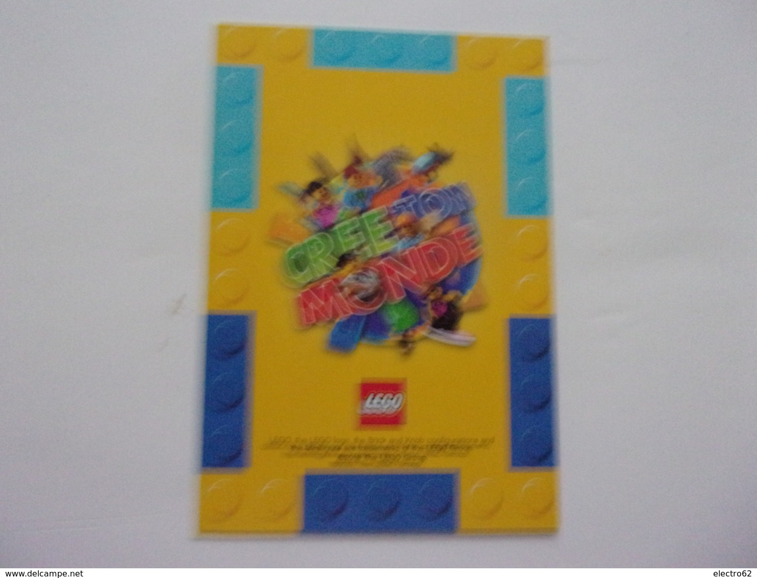 Carte LEGO AUCHAN CREE TON MONDE N°2 Hugo - Autres & Non Classés