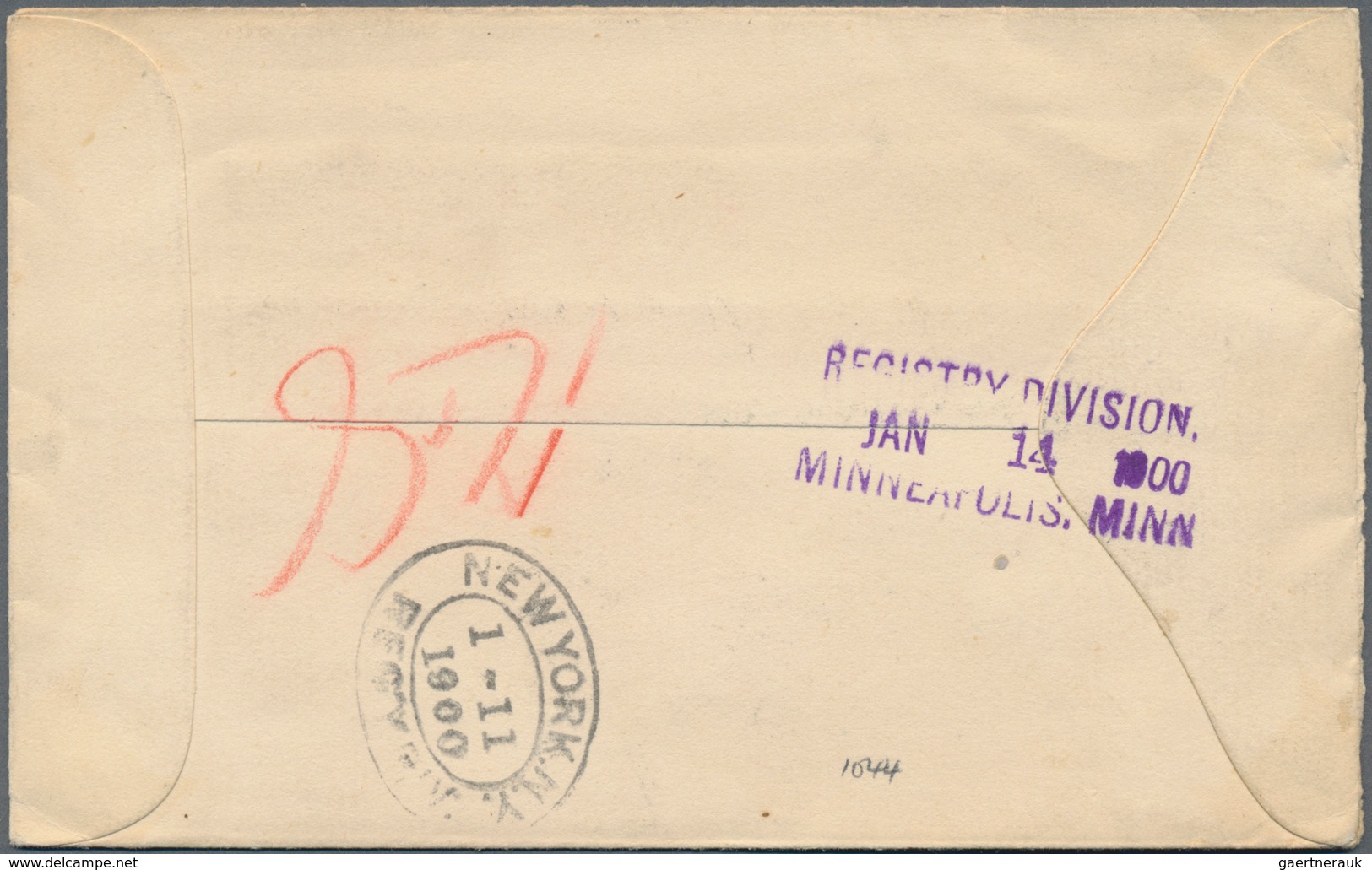 Malaiische Staaten - Sarawak: 1899 Registered Cover To Minneapolis, Minn., U.S.A. Via London, Franke - Andere & Zonder Classificatie