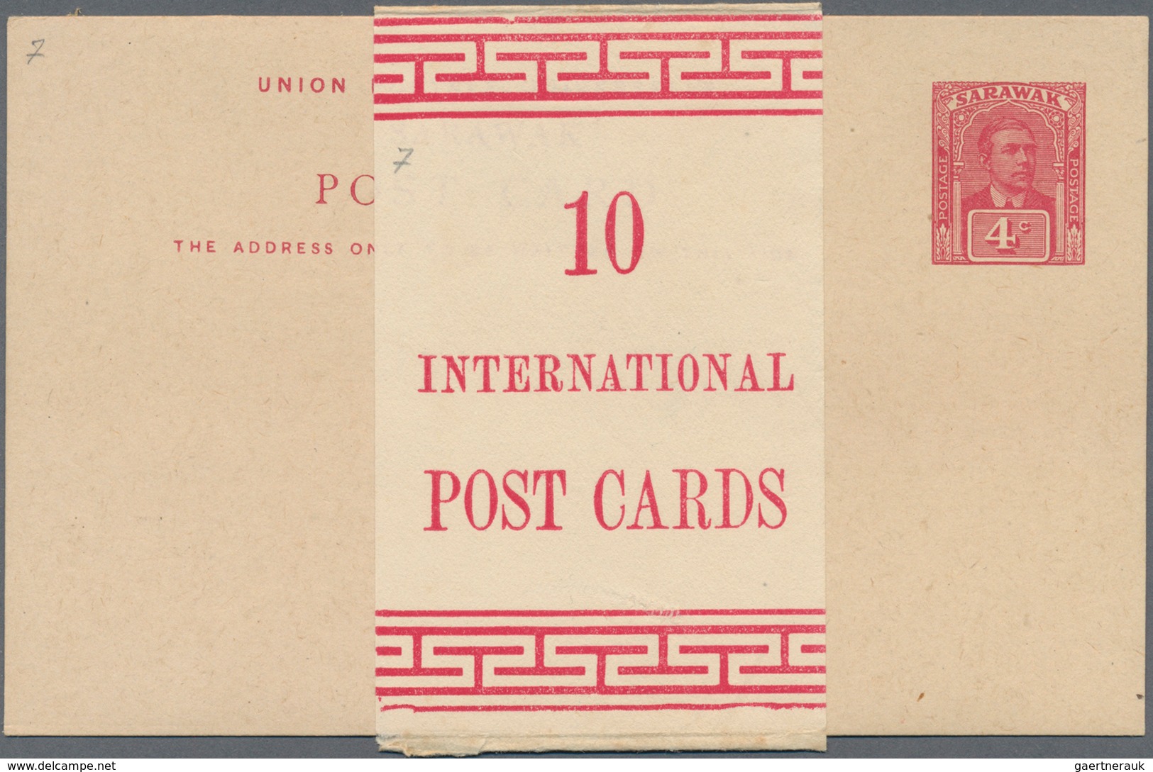 Malaiische Staaten - Sarawak: 1925 (ca.), Stationery Cards 2 C. Green Resp. 4 C. Carmine, Both Unuse - Other & Unclassified