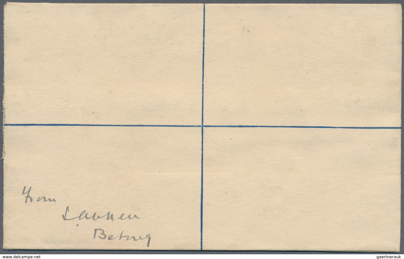 Malaiische Staaten - Sarawak: 1924 BETONG: Postal Stationery Registered Envelope 10c., Uprated 4c. A - Andere & Zonder Classificatie