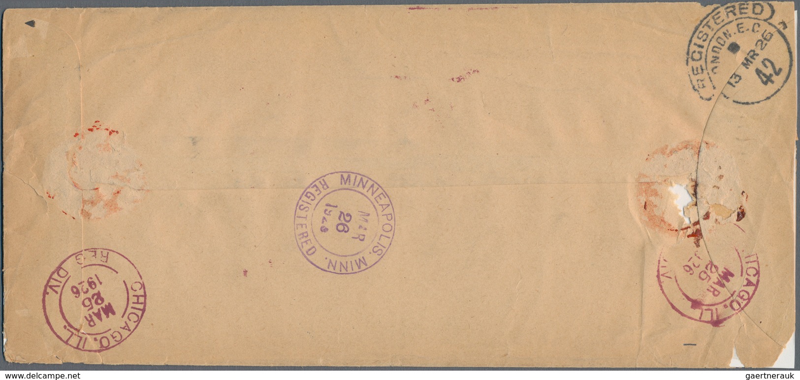 Malaiische Staaten - Sarawak: 1926, 1c Red/blue Block Of Four, 2c Violet Block Of Four (one Item Wit - Sonstige & Ohne Zuordnung