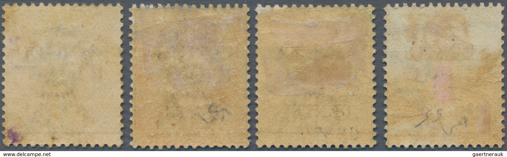 Malaiische Staaten - Sungei Ujong: 1891, "SUNGEI UJONG Two CENTS" Overprinted Complete Set Of Four V - Andere & Zonder Classificatie