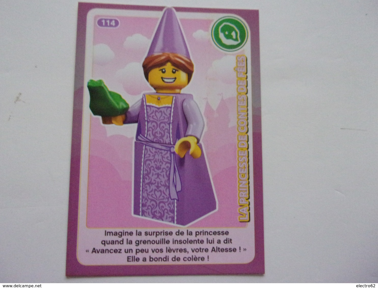 Carte LEGO AUCHAN CREE TON MONDE N°114 La Princesse De Contes De Fées - Autres & Non Classés