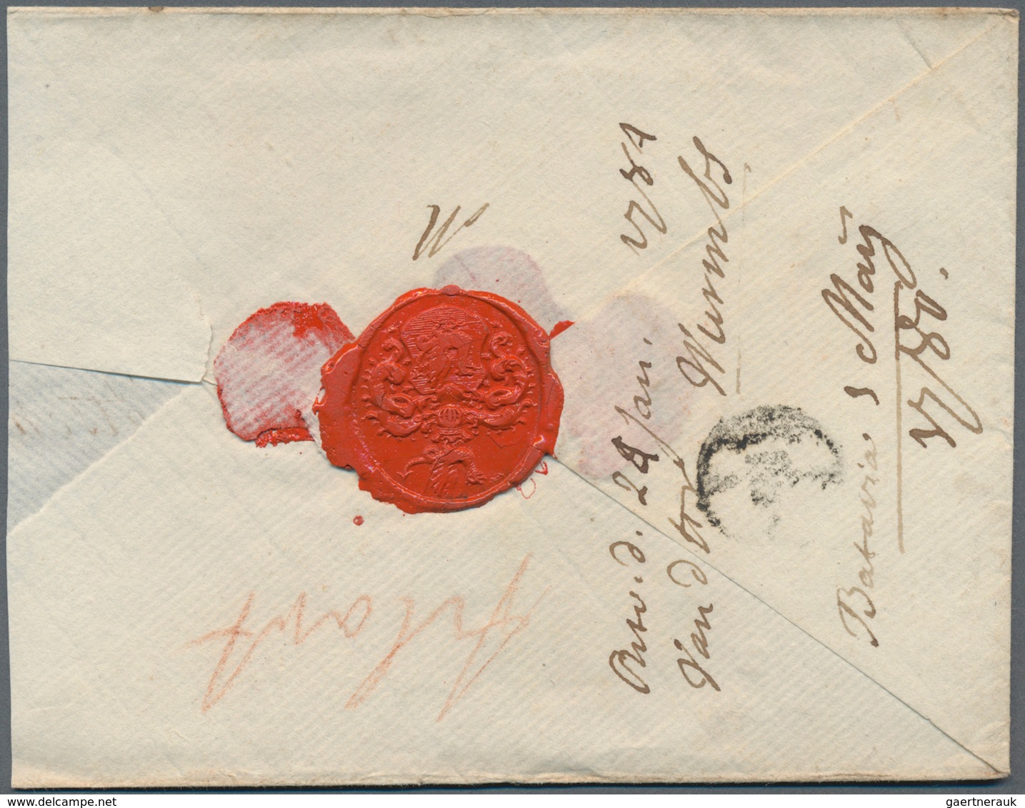 Niederländisch-Indien: 1780, Stampless Cover From Batavia, Dated 3 May 1780, To Haarlem In The Nethe - Niederländisch-Indien