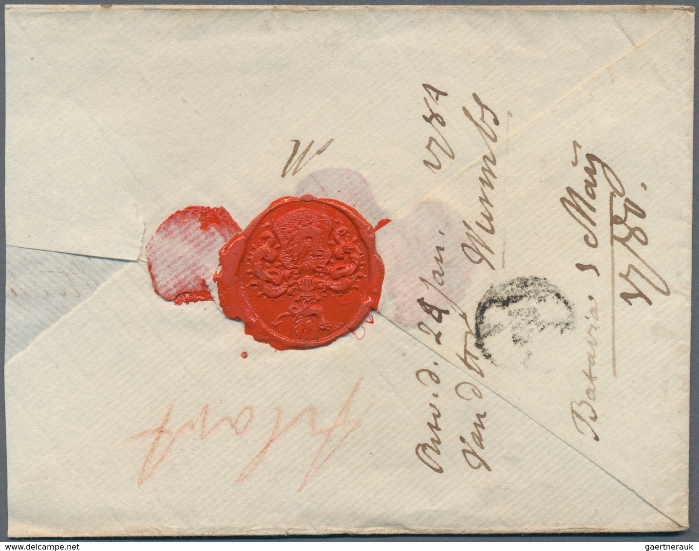 Niederländisch-Indien: 1780, Stampless Cover From Batavia, Dated 3 May 1780, To Haarlem In The Nethe - Netherlands Indies