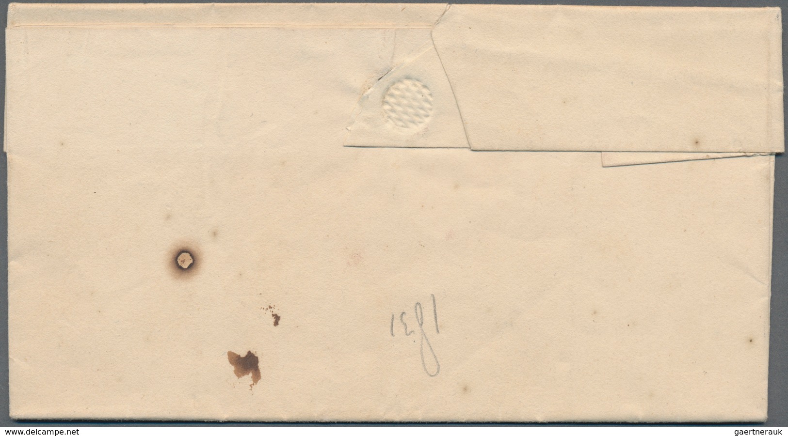 Niederländisch-Indien: 1831, Entire Letter With Boxed "SALATIGA ONGEFRANKEERD" Addressed To Batavia, - Netherlands Indies