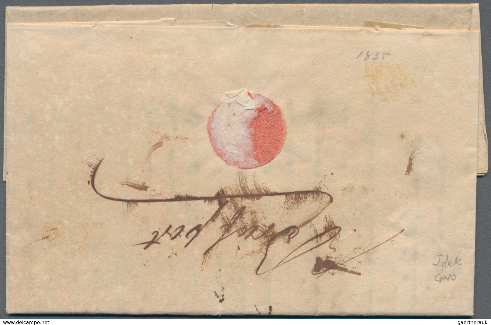 Niederländisch-Indien: 1835 Ca., Entire Letter And Two Letter-sheets/-fragments From Utrecht Address - Niederländisch-Indien