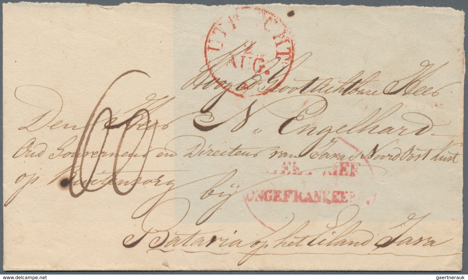 Niederländisch-Indien: 1835 Ca., Entire Letter And Two Letter-sheets/-fragments From Utrecht Address - Niederländisch-Indien