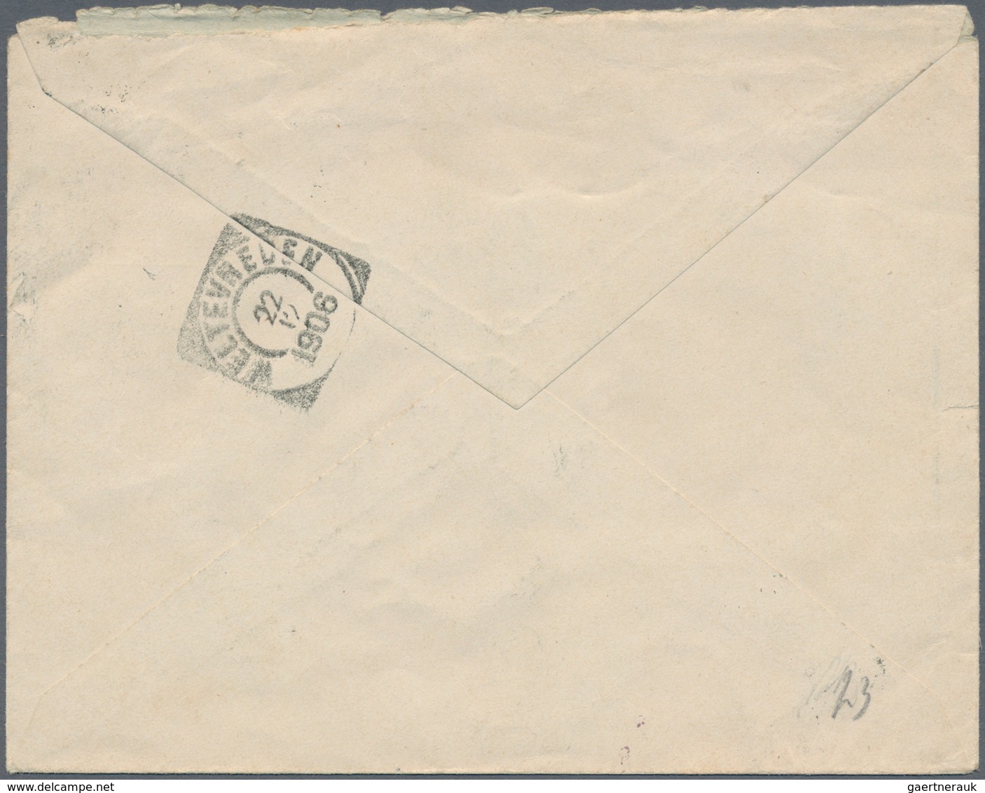 Niederländisch-Indien: 1906, Stationery Envelope 20 C. Canc. "MALANG 20 12 1906" Registered Inland T - Niederländisch-Indien